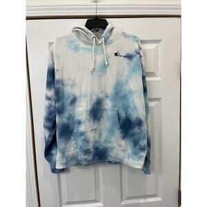 Women’s Size Medium Champion Blue Tie Dye Hoodie